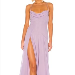 Michael Costello Jenna maxi dress in Dusty Rose